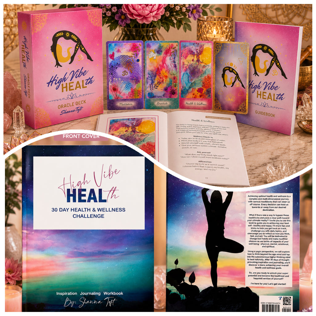 Bundle & Save $11 ✨ High Vibe HEALth Oracle Deck & 30 Day Health & Wellness Challenge Book